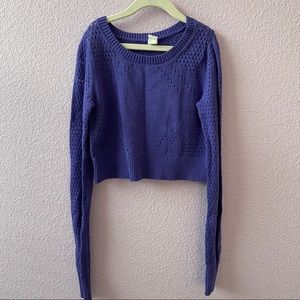 Ivivva Girls Cropped Light Sweater (Purple)